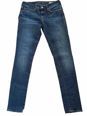 Mavi Alexa Mid Rise Skinny Jeans Dark Wash Stretch W27 NWOT